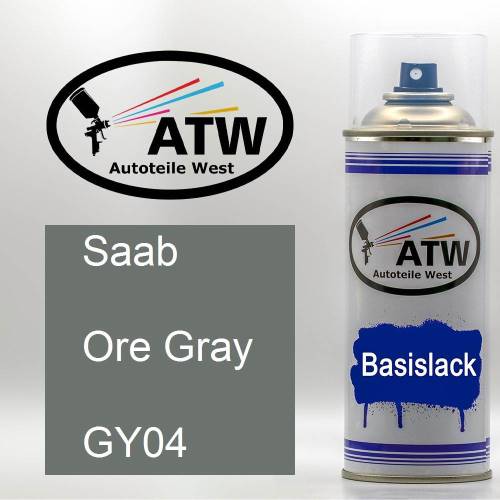 Saab, Ore Gray, GY04: 400ml Sprühdose, von ATW Autoteile West.